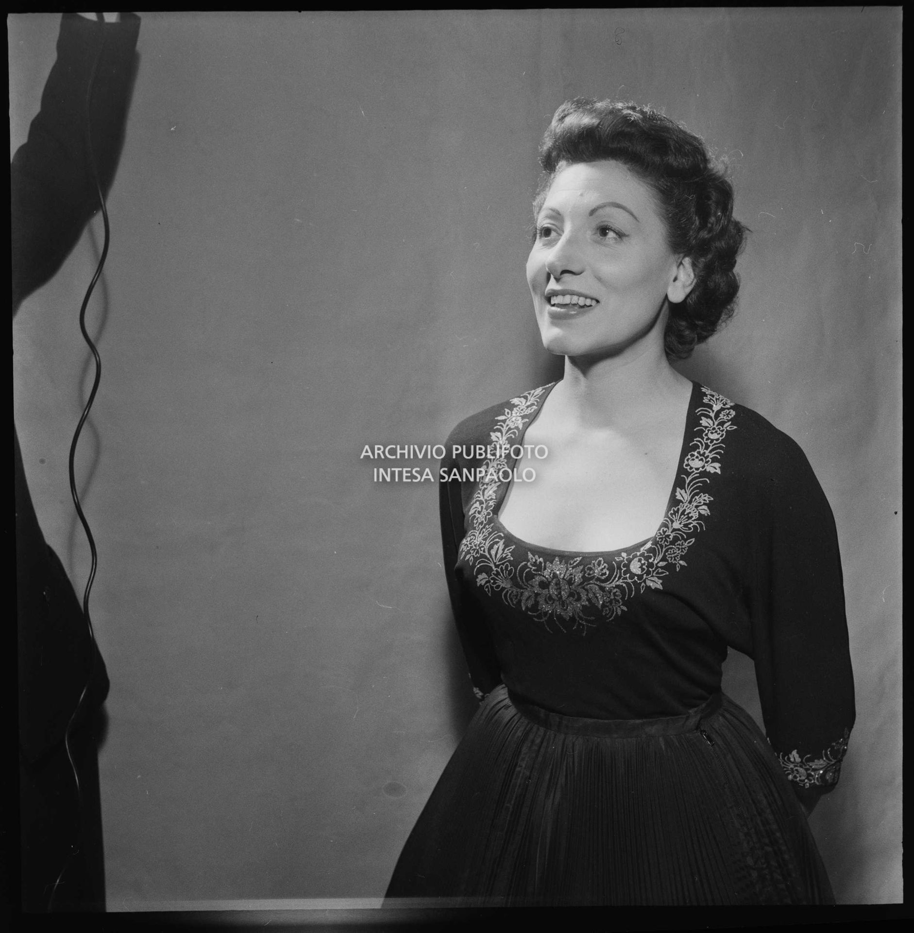 Tina Allori al VII Festival della canzone italiana di Sanremo