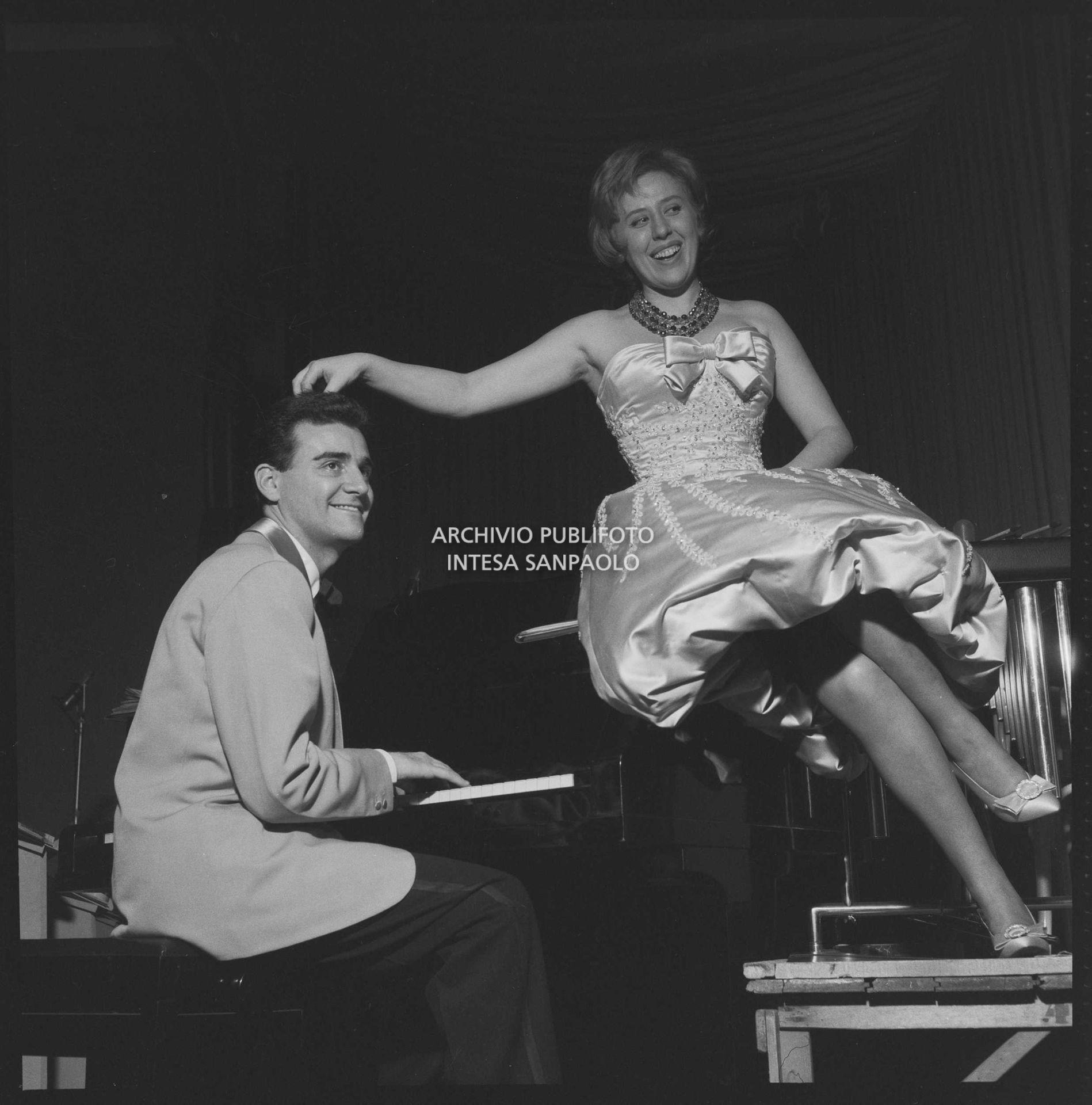 Teddy Reno e Betty Curtis al IX Festival della canzone italiana di Sanremo