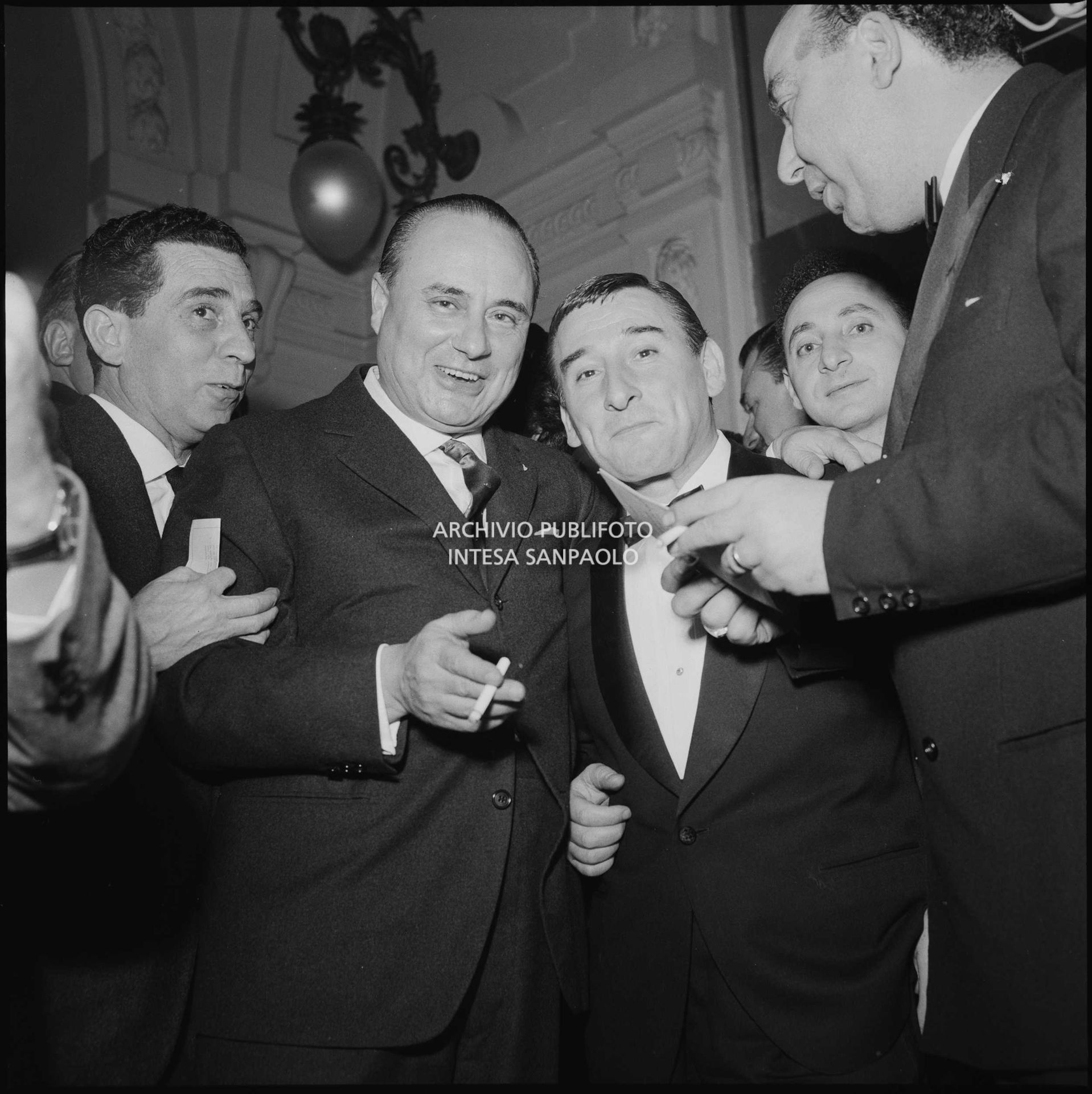 Mario Riva e Renato Rascel al X Festival della canzone italiana di Sanremo