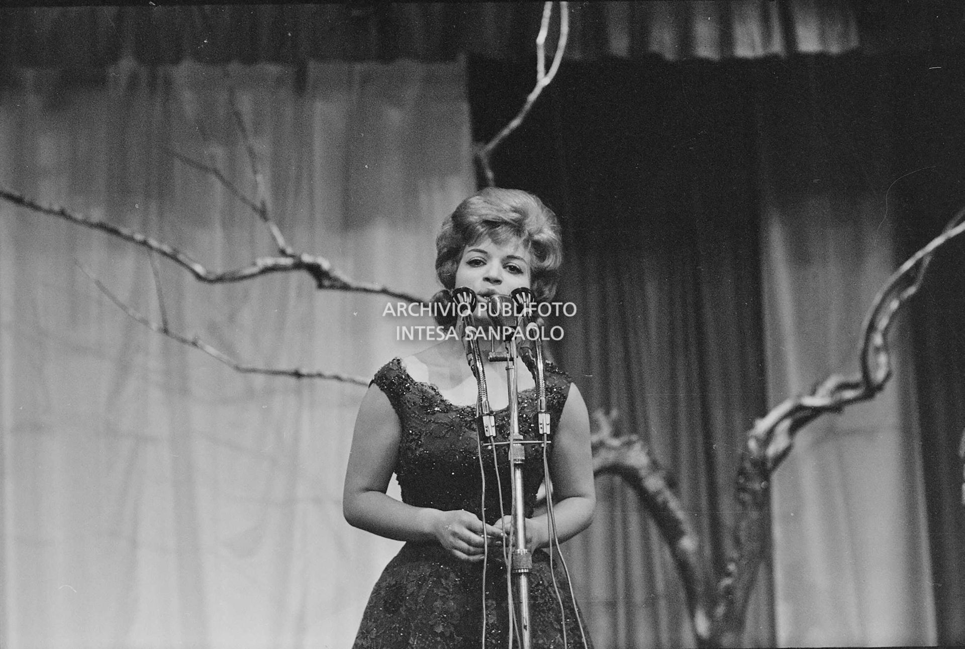 Lucia Altieri al XII Festival della canzone italiana di Sanremo