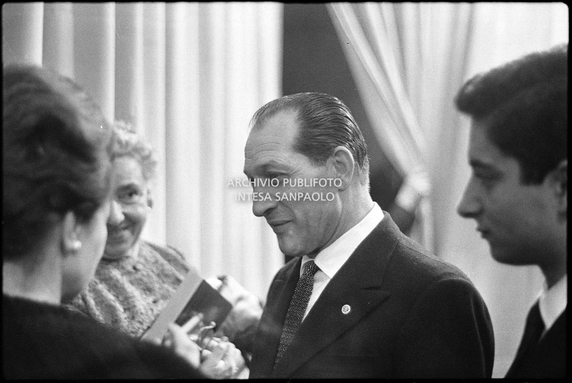 Gino Bartali, spettatore al XIII Festival della canzone italiana di Sanremo