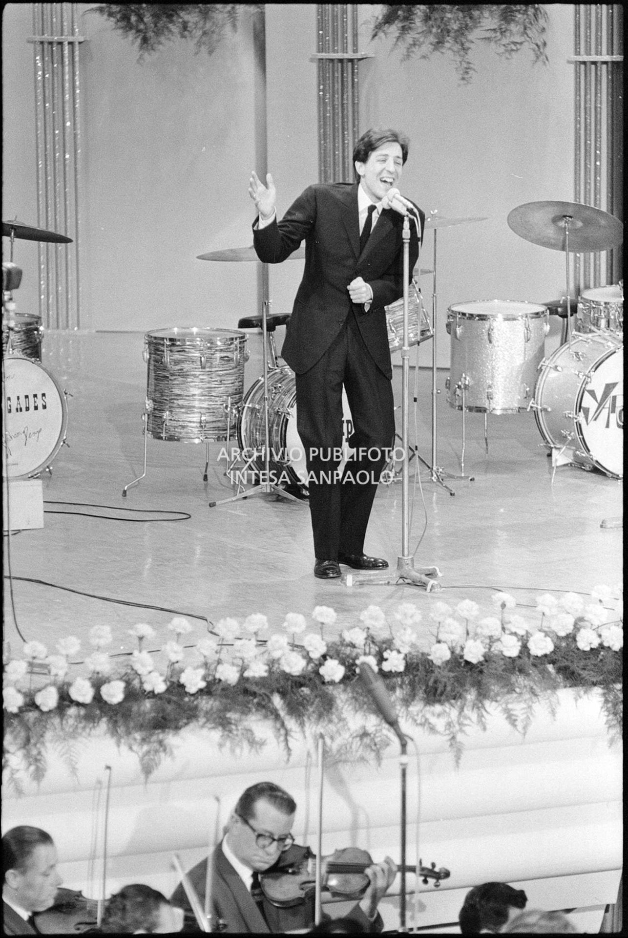 Giorgio Gaber al XVI Festival della canzone italiana di Sanremo