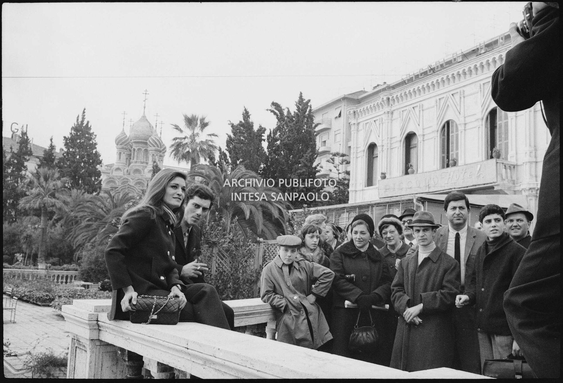 Dalida e Luigi Tenco ritratti nei giorni del XVII Festival di Sanremo