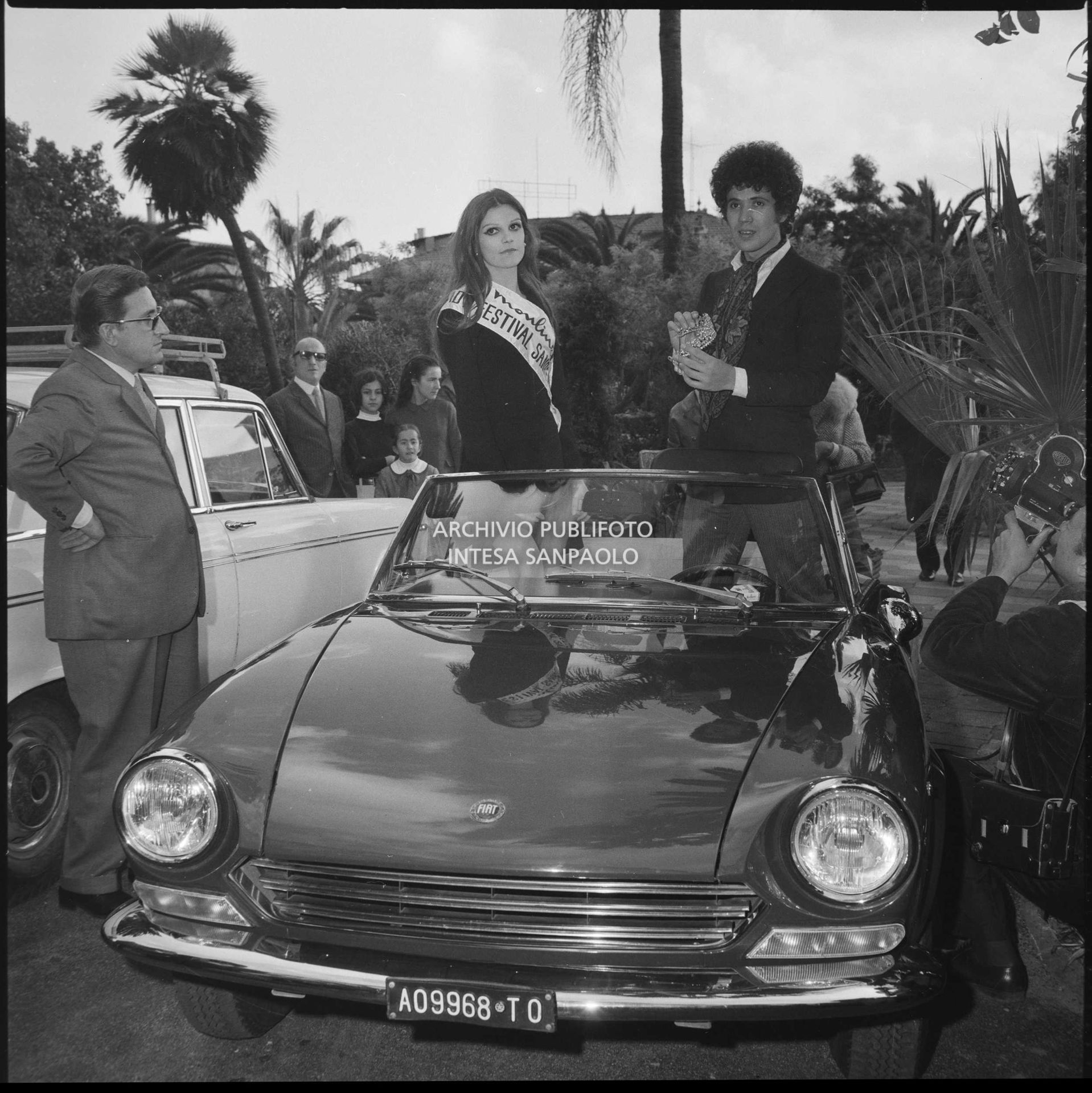 Milva e Lucio Battisti a Sanremo nei giorni del XIX Festival