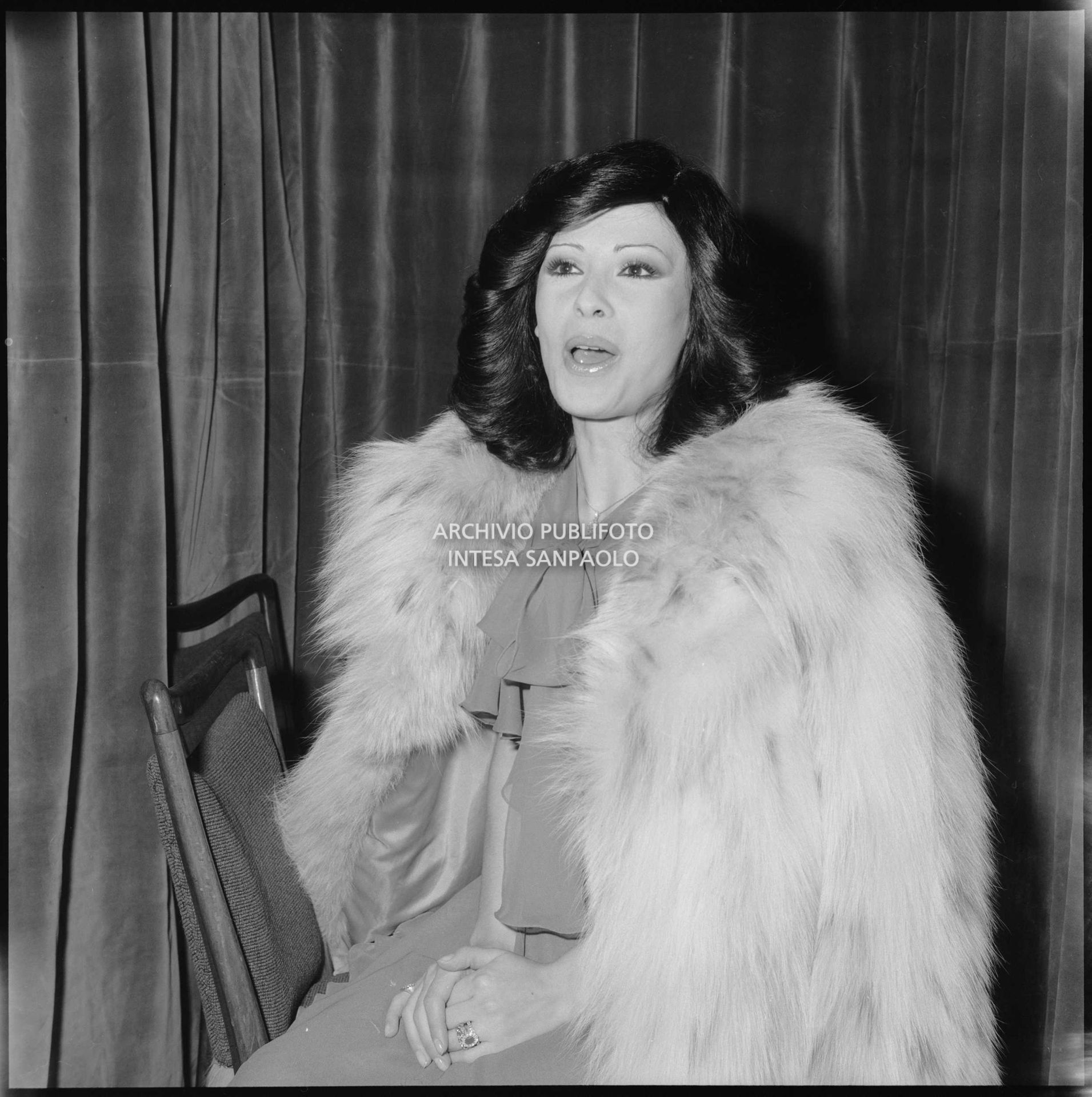 Rosanna Fratello nei giorni del XXIV Festival di Sanremo