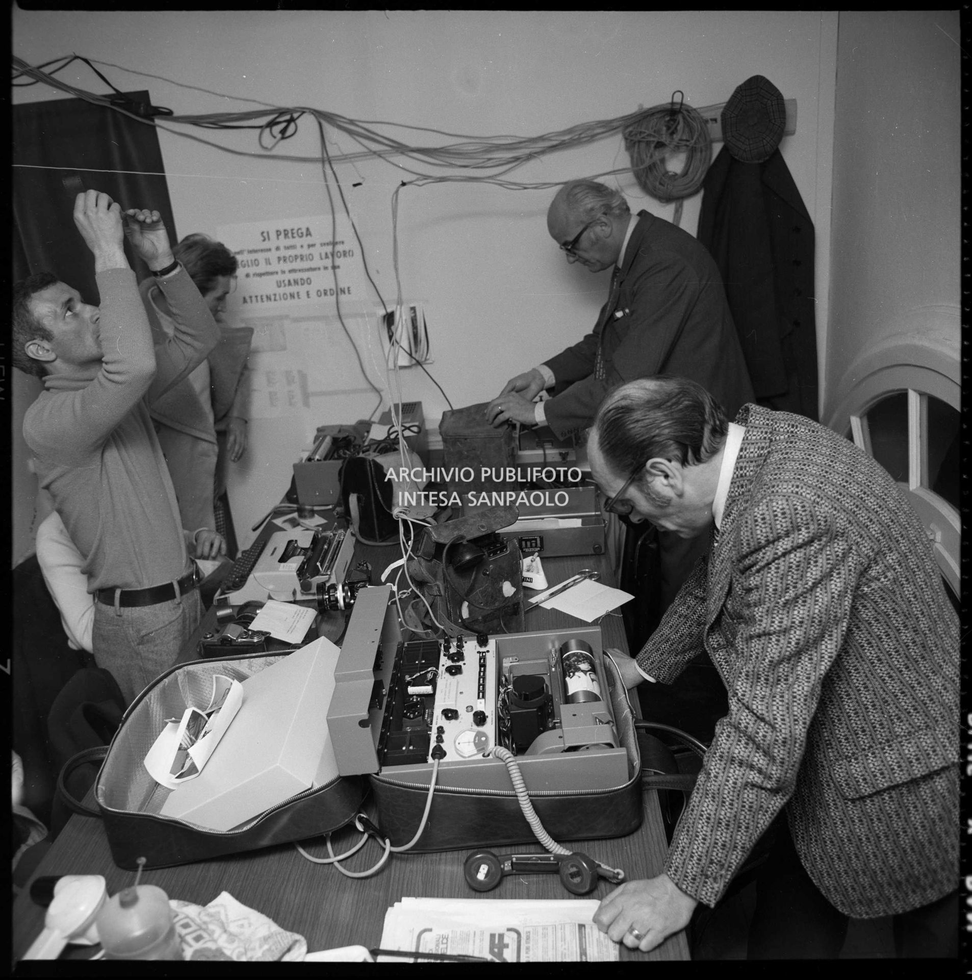 Giornalisti in sala stampa al XXI Festival di Sanremo