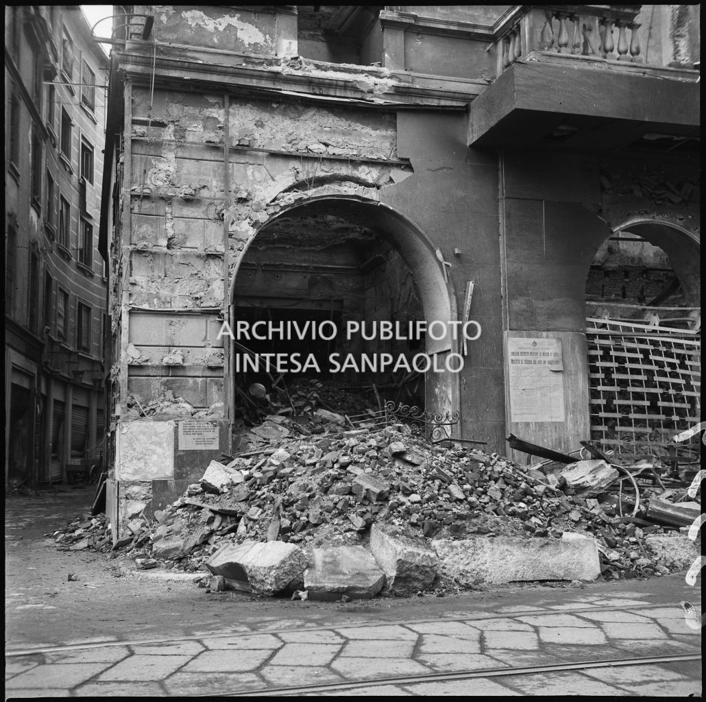 Bombardamenti. Bertelli, corso Vittorio Emanuele