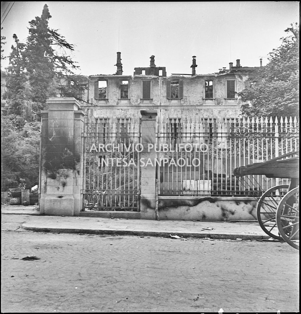 Bombardamenti. Montecatini. Palazzo Melzi d'Eril