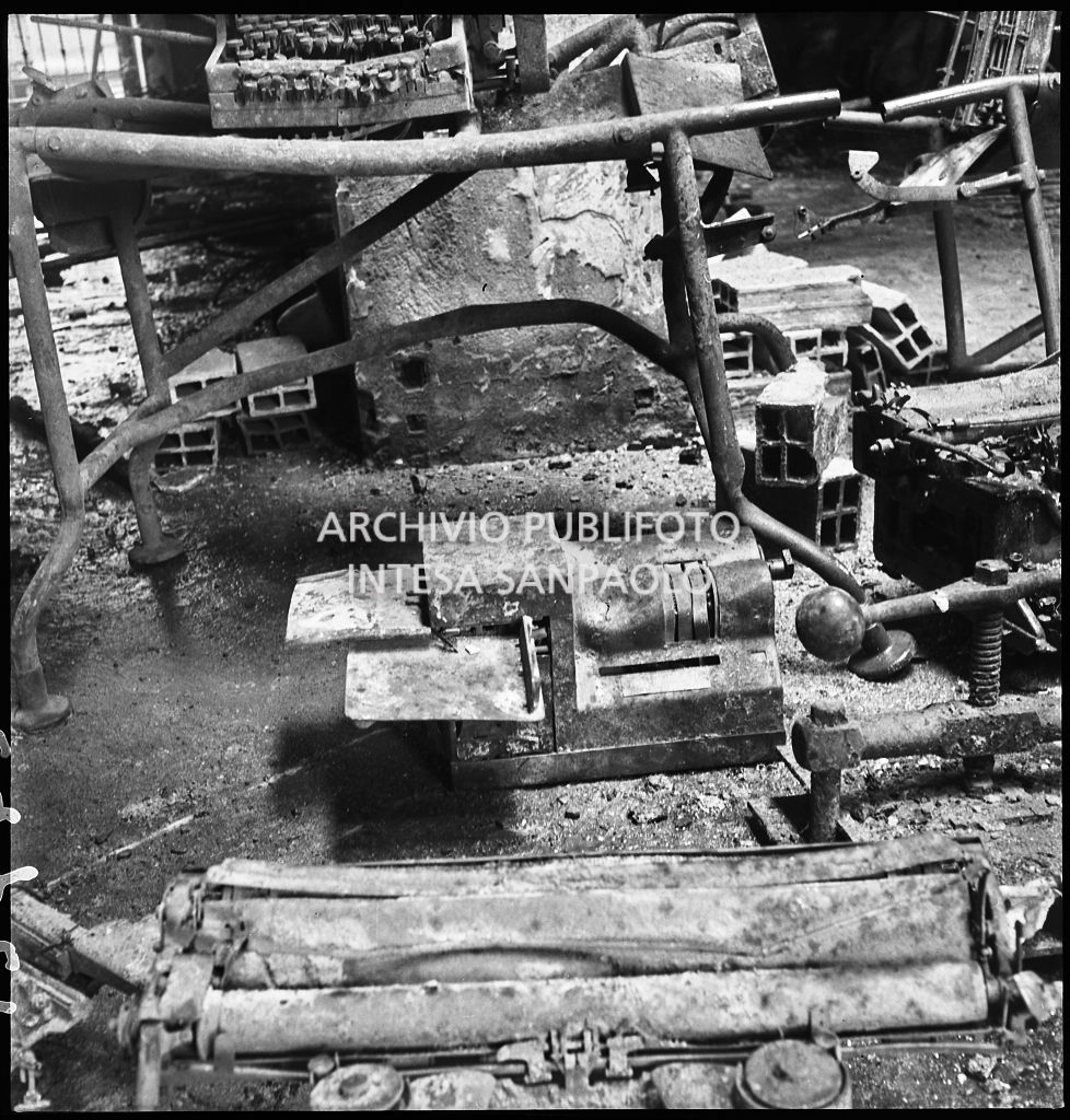 Bombardamenti. Montecatini. Via Cordusio