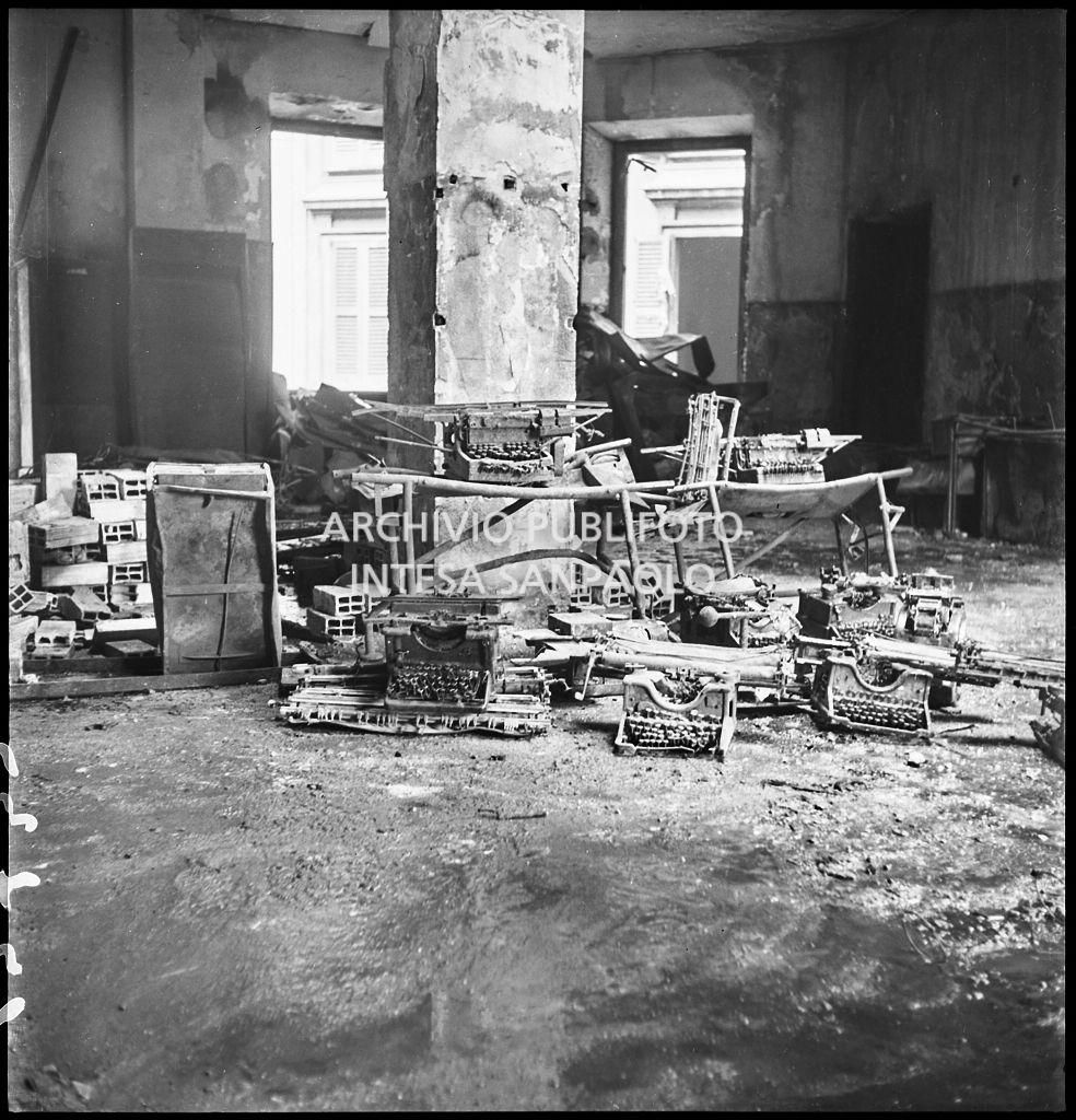 Bombardamenti. Montecatini. Via Cordusio
