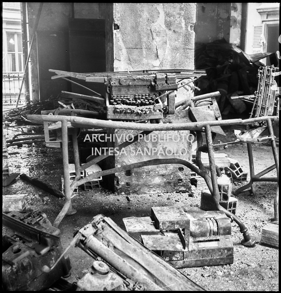 Bombardamenti. Montecatini. Via Cordusio