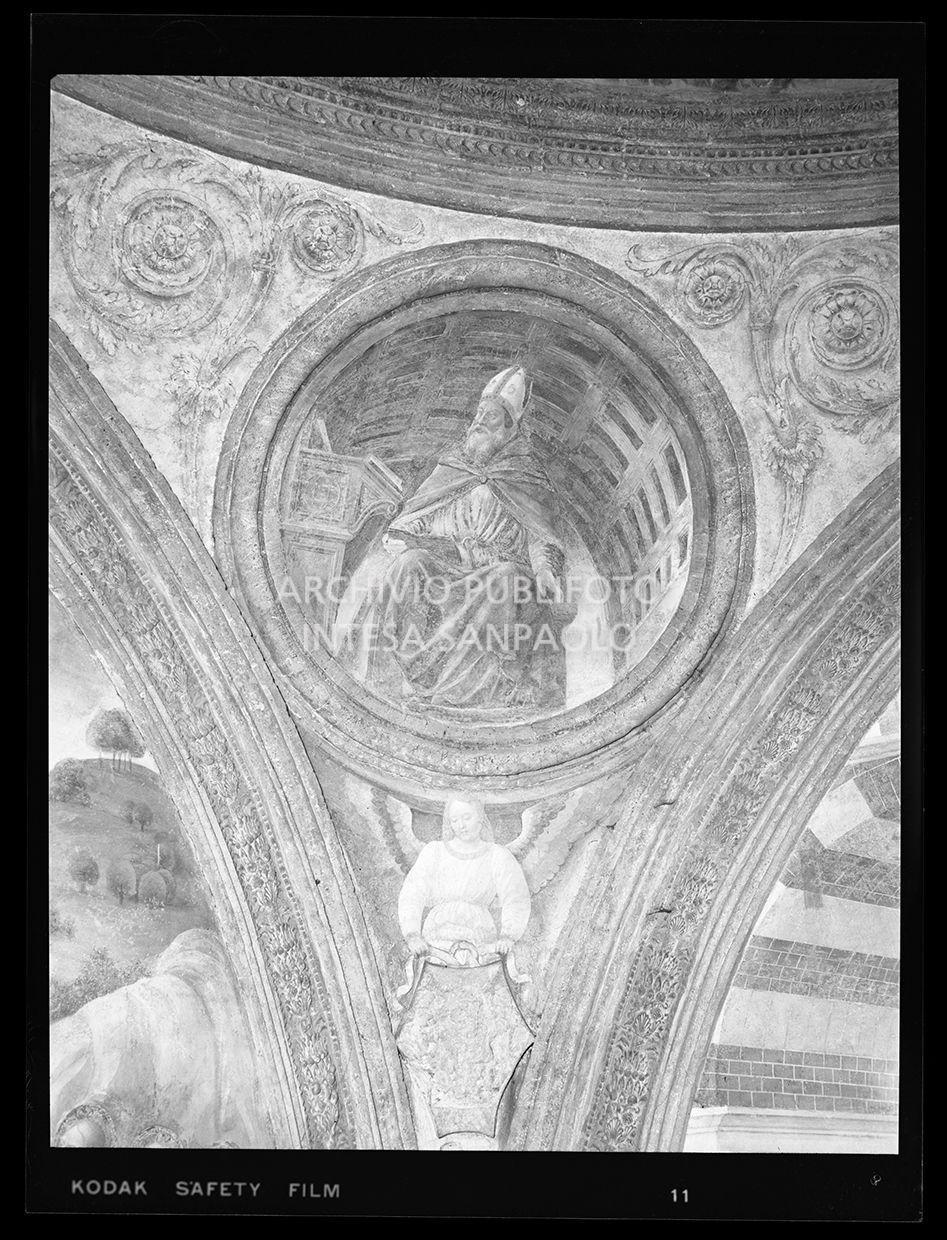 Affresco di Vincenzo Foppa raffigurante Agostino Vescovo, cappella Portinari<br>28317