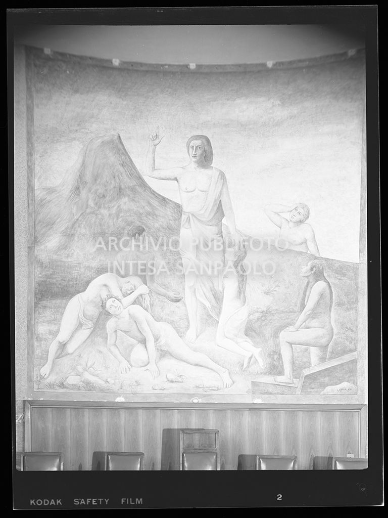 Affresco "Giudizio Universale" di Carlo Carrà per la Corte d'Appello di Milano<br>46453