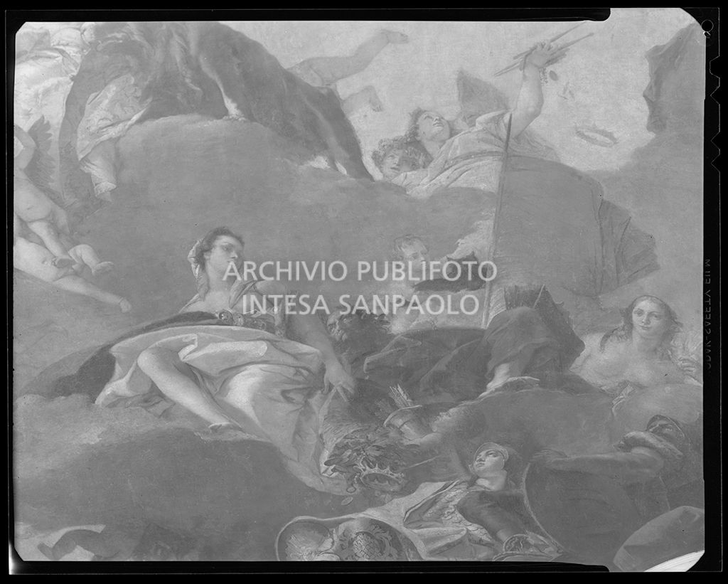 Particolare dell'affresco di Giambattista Tiepolo nella Sala del consiglio<br>48767