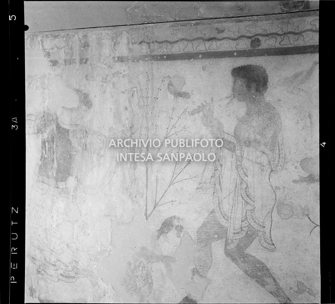 Affresco: suonatore di flauto<br>3495