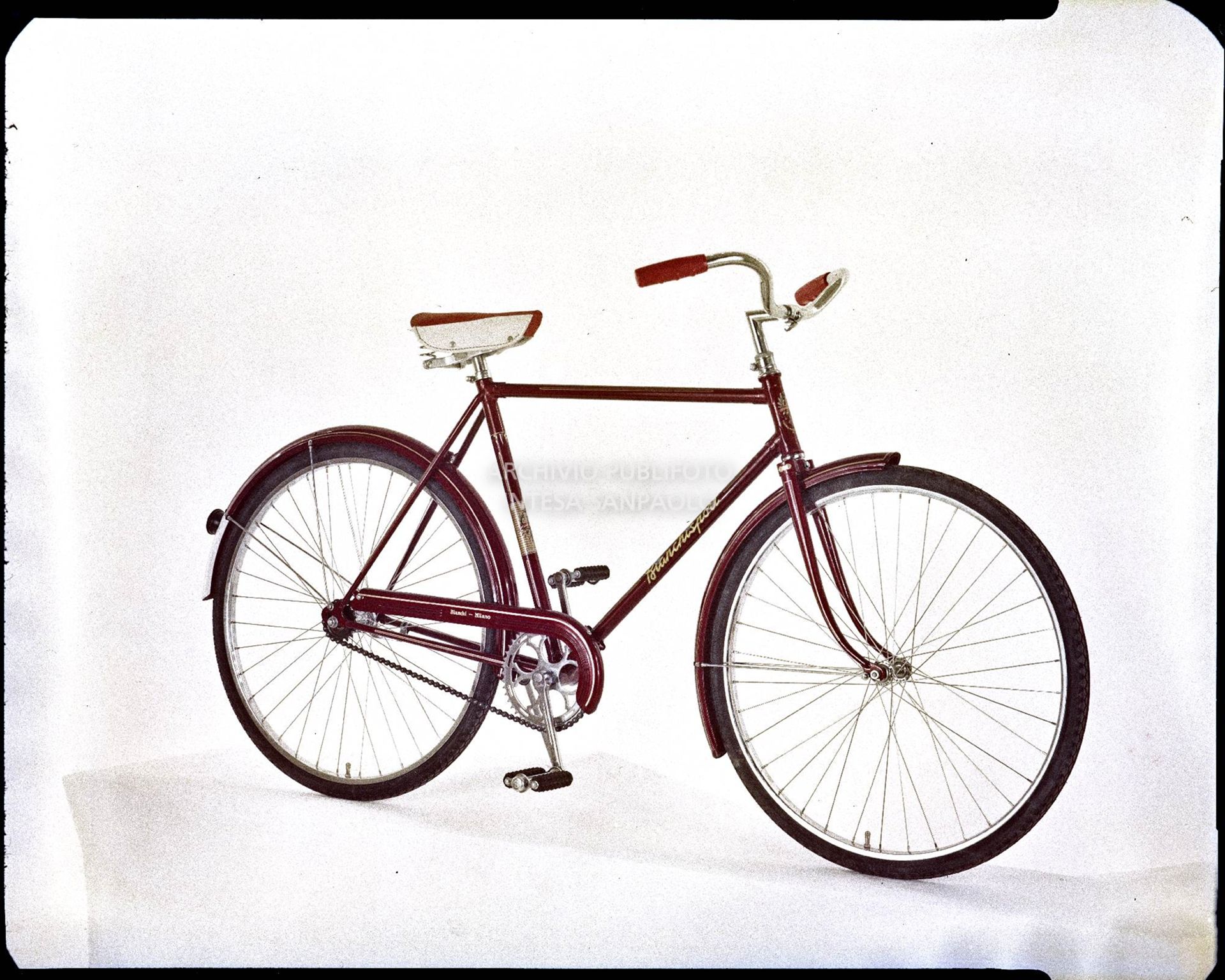 Bicicletta Bianchi da uomo, modello Bianchisport di colore rosso dotato, di freno "contropedale"<br>3625