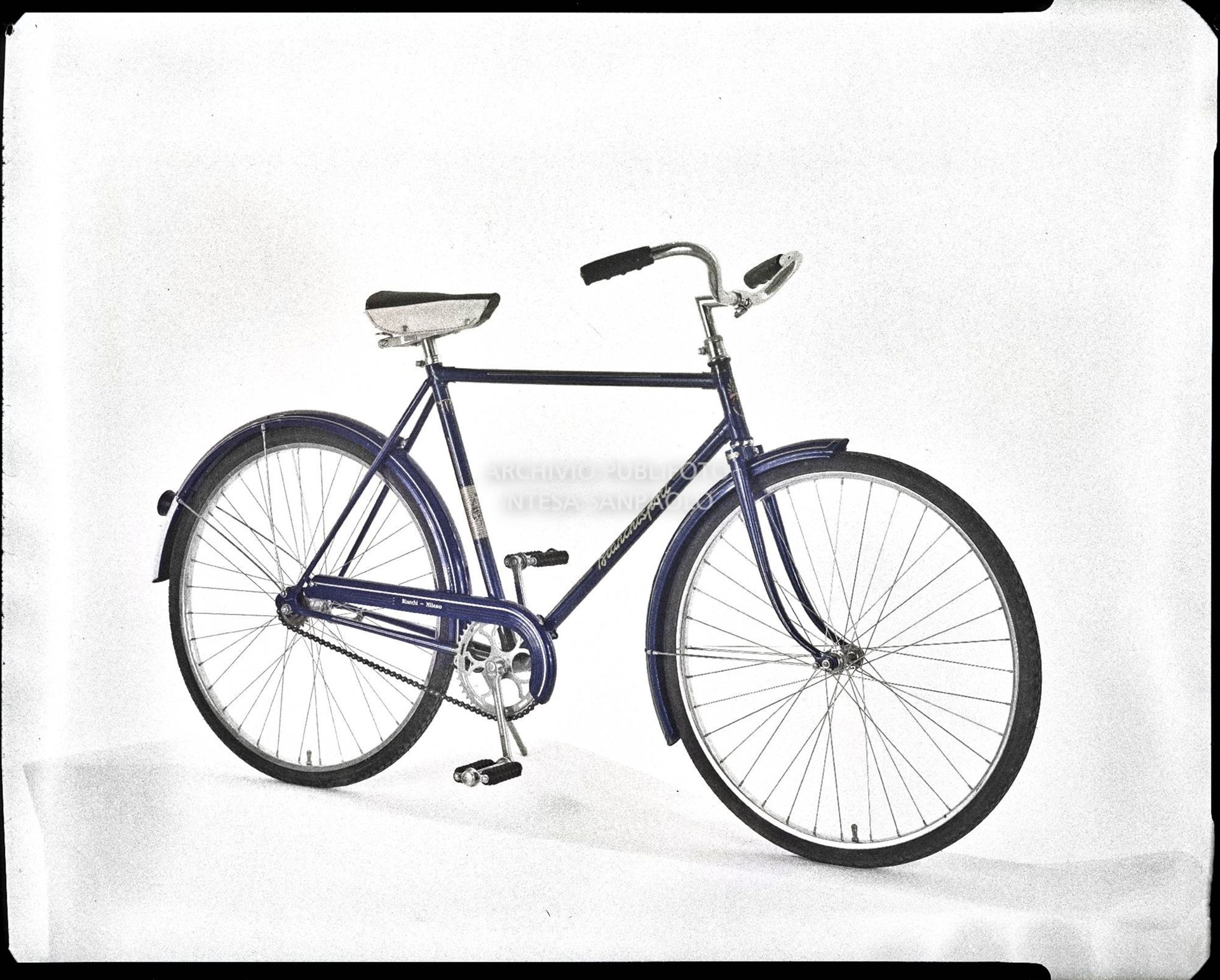 Bicicletta Bianchi da uomo, modello Bianchisport di colore blu dotato di freno "contropedale"<br>3626