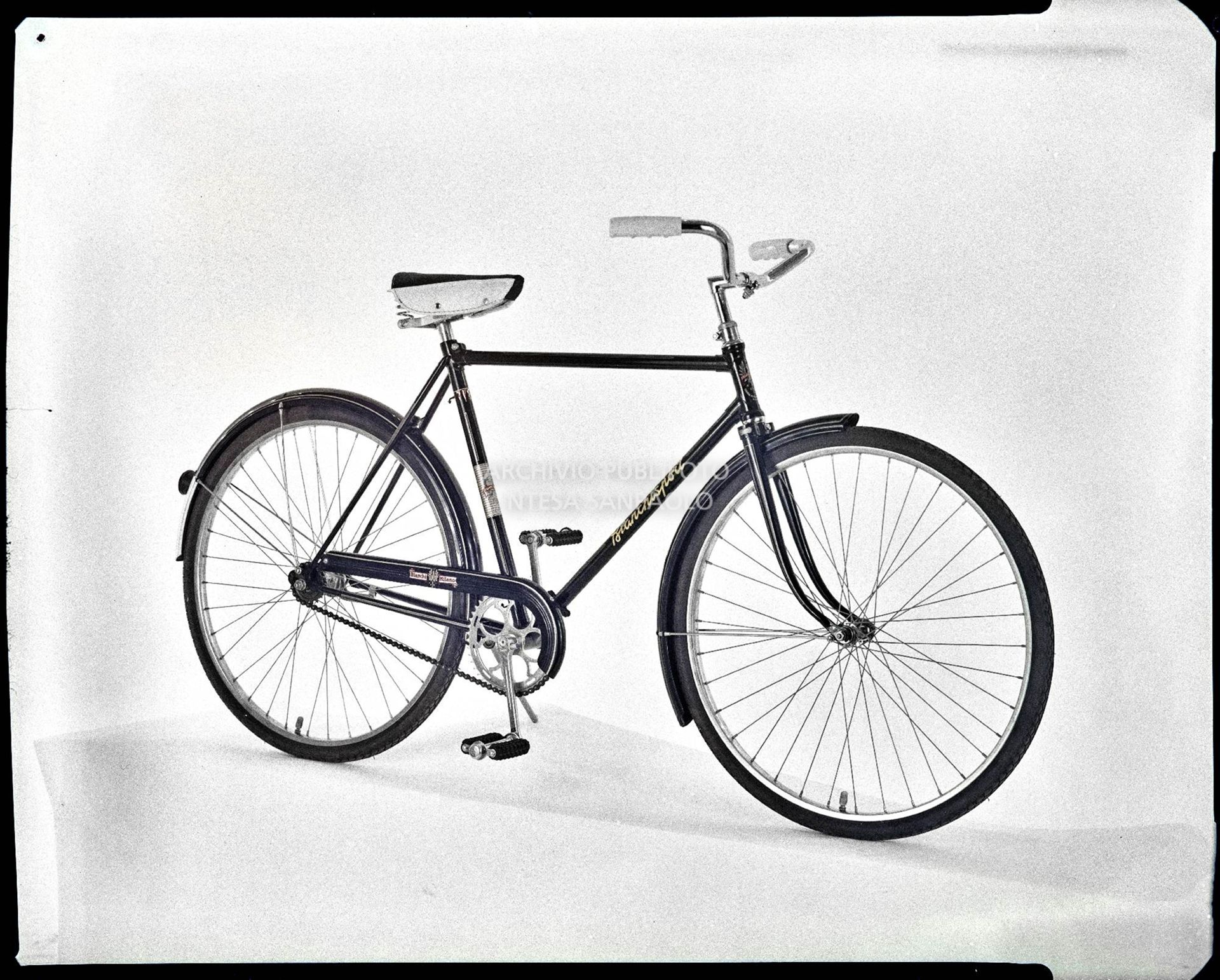 Bicicletta Bianchi da uomo, modello Bianchisport di colore nero dotato di freno "contropedale"<br>3628