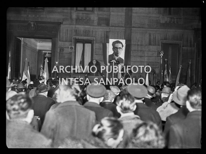 Discorso in occasione della commemorazione di Eugenio Curiel organizzata dal giornale Voce comunista in piazza Conciliazione a Milano<br>201791