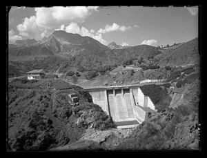 Vista della diga di Gramolazzo