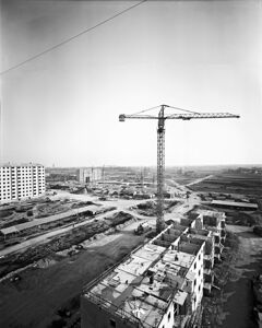 Quartiere Gallaratese, cantiere di abitazioni