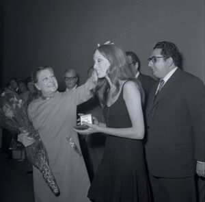 Delia Boccardo in occasione del premio "Noci d'oro 1968"