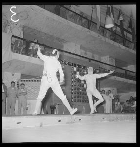 Secondo gruppo delle semifinali di spada individuale maschile<br>