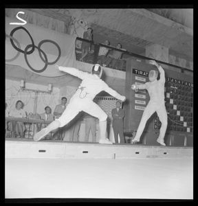 Secondo gruppo delle semifinali di spada individuale maschile<br>