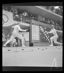 Secondo gruppo delle semifinali della spada individuale maschile<br>