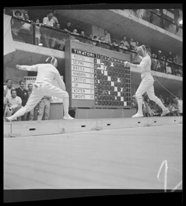 Secondo gruppo delle semifinali della spada individuale maschile<br>