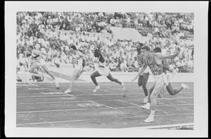 Finale 100 metri maschile<br>