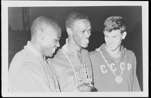 Podio salto in lungo maschile<br>