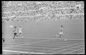 Prima serie delle semifinali della staffetta 4x100 metri maschile<br>