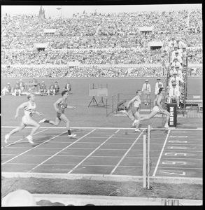 Quarta serie dei quarti di finale dei 200 metri piani maschili<br>