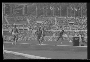 Seconda serie dei quarti di finale dei 200 metri piani maschili<br>