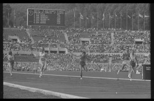 Quarta serie dei quarti di finale dei 200 metri piani maschili<br>