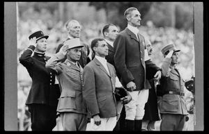 Podio del concorso completo a squadre<br>