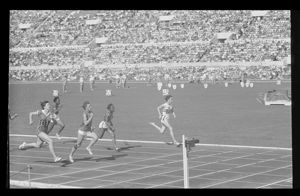 Terza serie dei quarti di finale dei100 metri piani femminili<br>