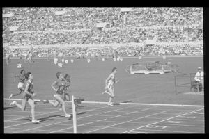 Terza serie dei quarti di finale dei100 metri piani femminili<br>