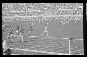 Terza serie dei quarti di finale dei100 metri piani femminili<br>