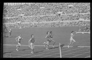 Seconda serie delle semifinali dei 100 metri piani femminili<br>