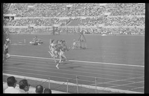 Prima serie delle semifinali dei 100 metri piani femminili<br>