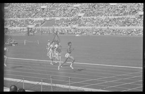 Prima serie delle semifinali dei 100 metri piani femminili<br>