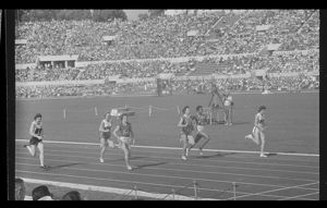 Seconda serie delle semifinali dei 100 metri piani femminili<br>