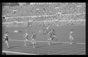 Seconda serie delle semifinali dei 100 metri piani femminili<br>