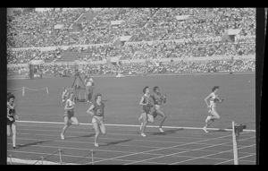 Seconda serie delle semifinali dei 100 metri piani femminili<br>